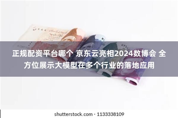 正规配资平台哪个 京东云亮相2024数博会 全方位展示大模型在多个行业的落地应用