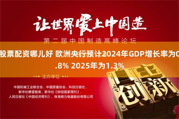 股票配资哪儿好 欧洲央行预计2024年GDP增长率为0.8% 2025年为1.3%