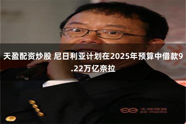 天盈配资炒股 尼日利亚计划在2025年预算中借款9.22万亿奈拉