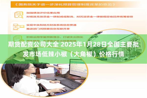 期货配资公司大全 2025年1月28日全国主要批发市场低辣小椒（大角椒）价格行情